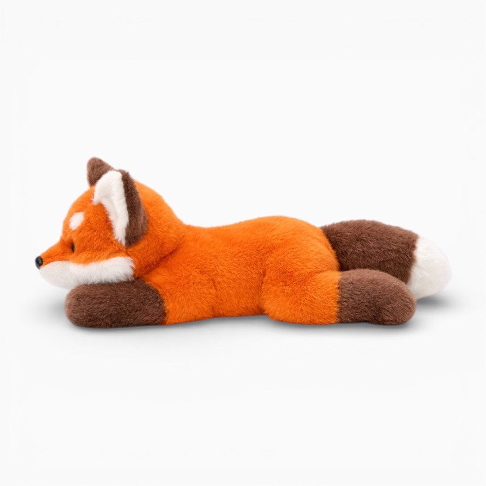 Pluschtierland Liegendes Fuchs Kuscheltier in hellem Orange und Weiß Liegendes Fuchs Kuscheltier in hellem Orange und Weiß