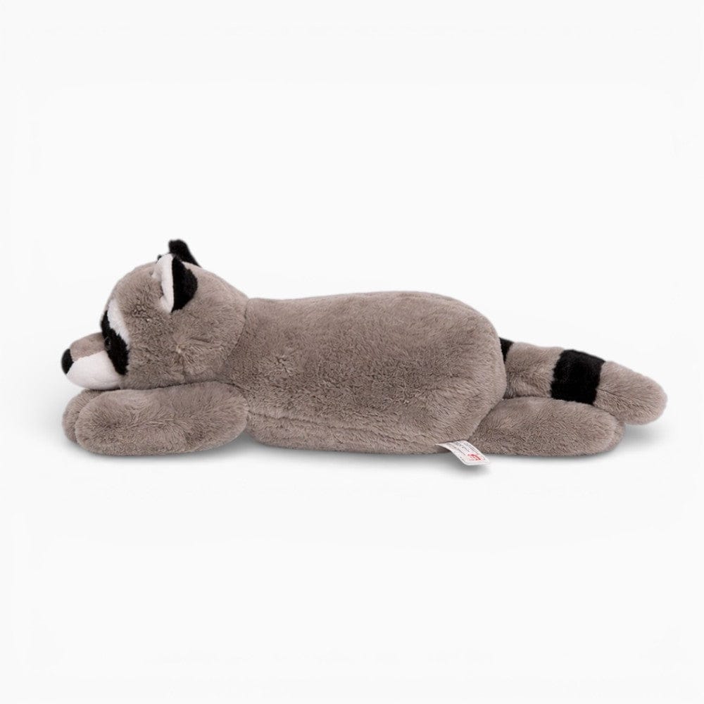 Pluschtierland Liegendes Waschbär Kuscheltier weiches langes Schlafkissen Liegendes Waschbär Kuscheltier weiches langes Schlafkissen