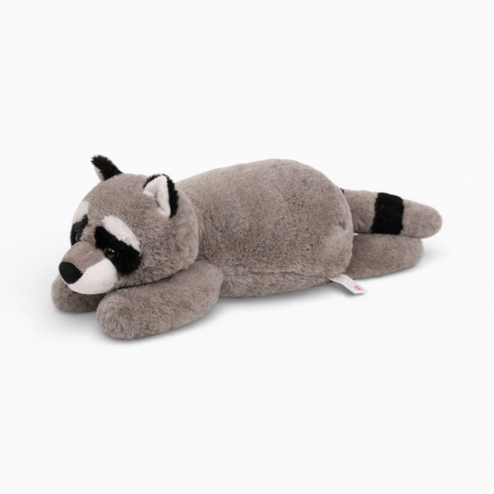 Pluschtierland Liegendes Waschbär Kuscheltier weiches langes Schlafkissen Liegendes Waschbär Kuscheltier weiches langes Schlafkissen