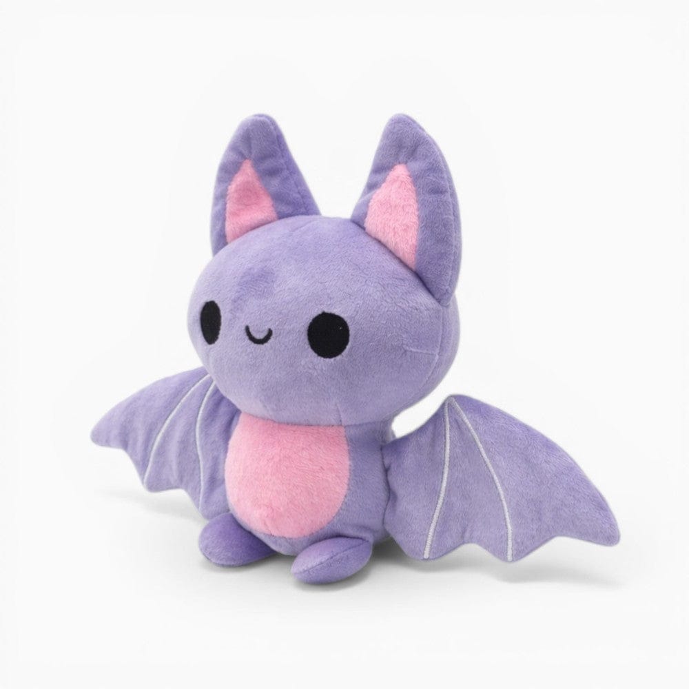 Pluschtierland Lila Fledermaus Stofftier mit Flügeln und pinken Ohren Lila Fledermaus Stofftier mit Flügeln und pinken Ohren