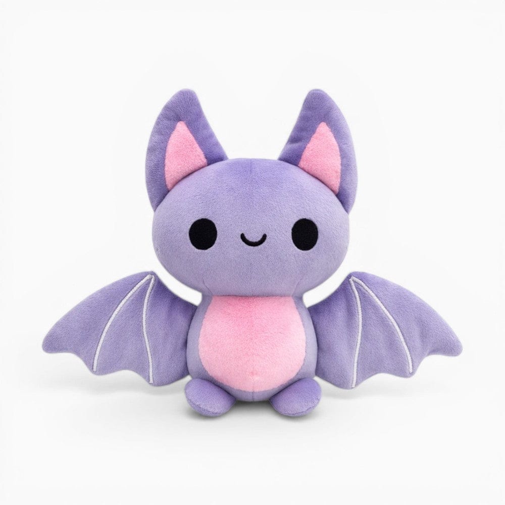 Pluschtierland Lila Fledermaus Stofftier mit Flügeln und pinken Ohren Lila Fledermaus Stofftier mit Flügeln und pinken Ohren