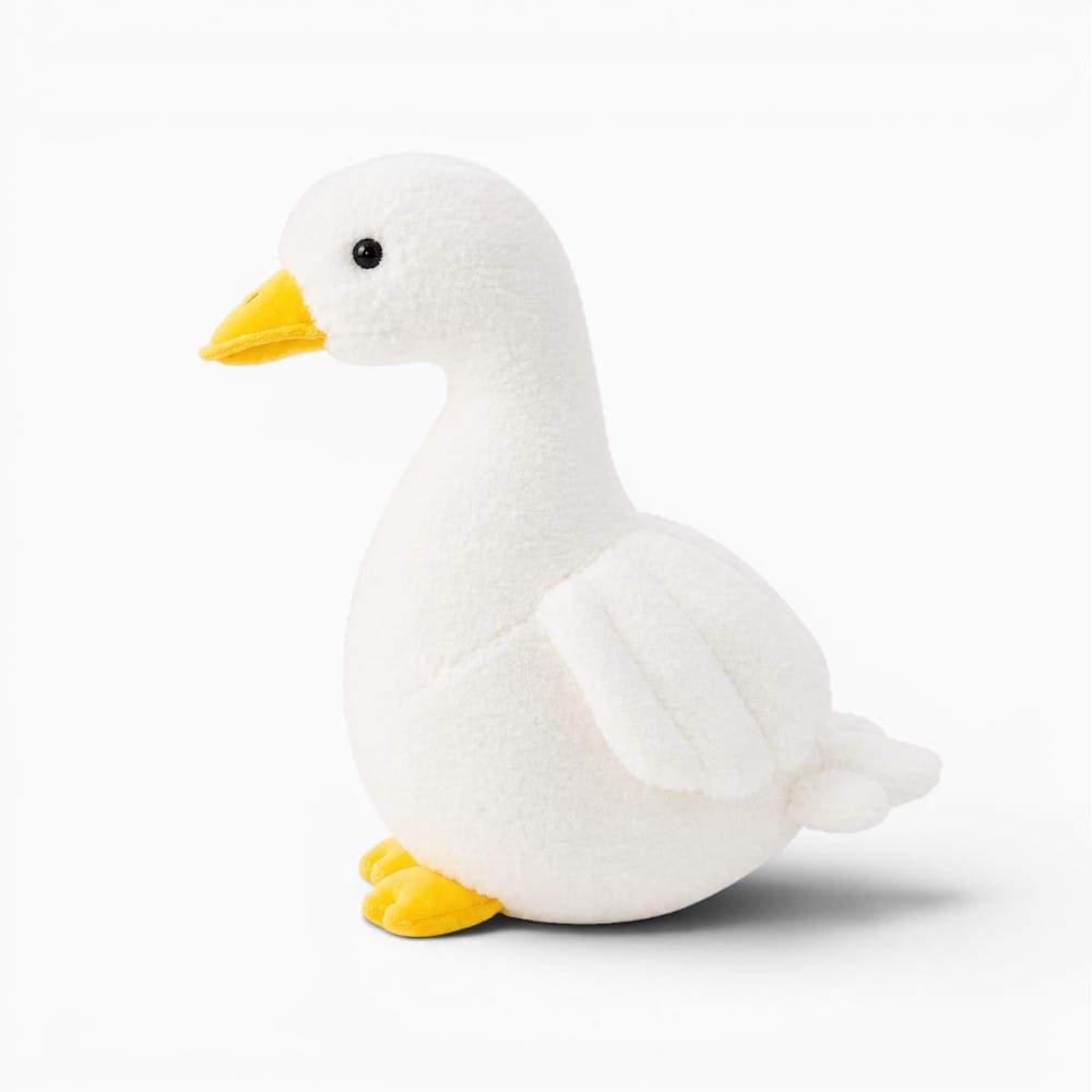 Pluschtierland Niedliche Weiße Gans Plüschfigur Niedliche Weiße Gans Plüschfigur