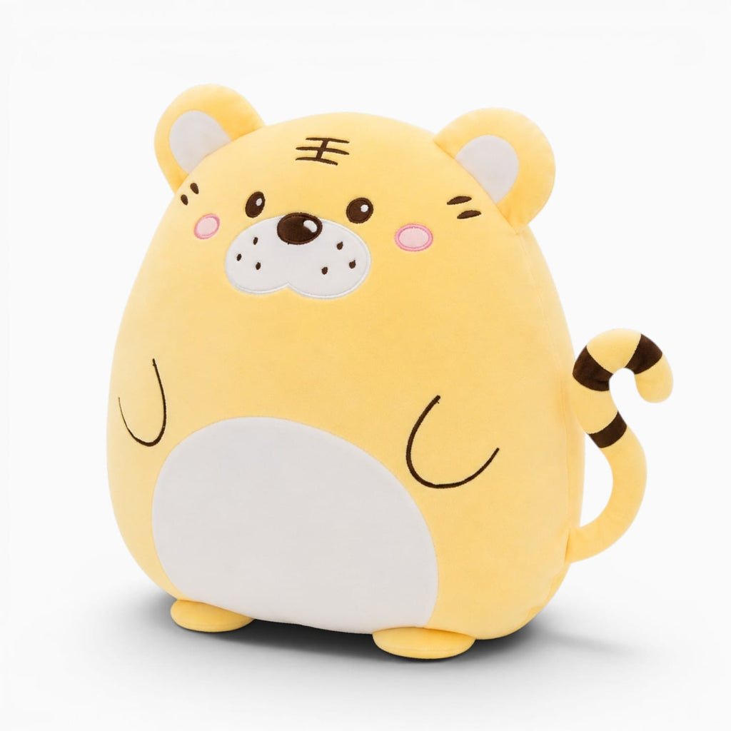 Pluschtierland Niedliches Gelbes Tiger Kuscheltier Niedliches Gelbes Tiger Kuscheltier