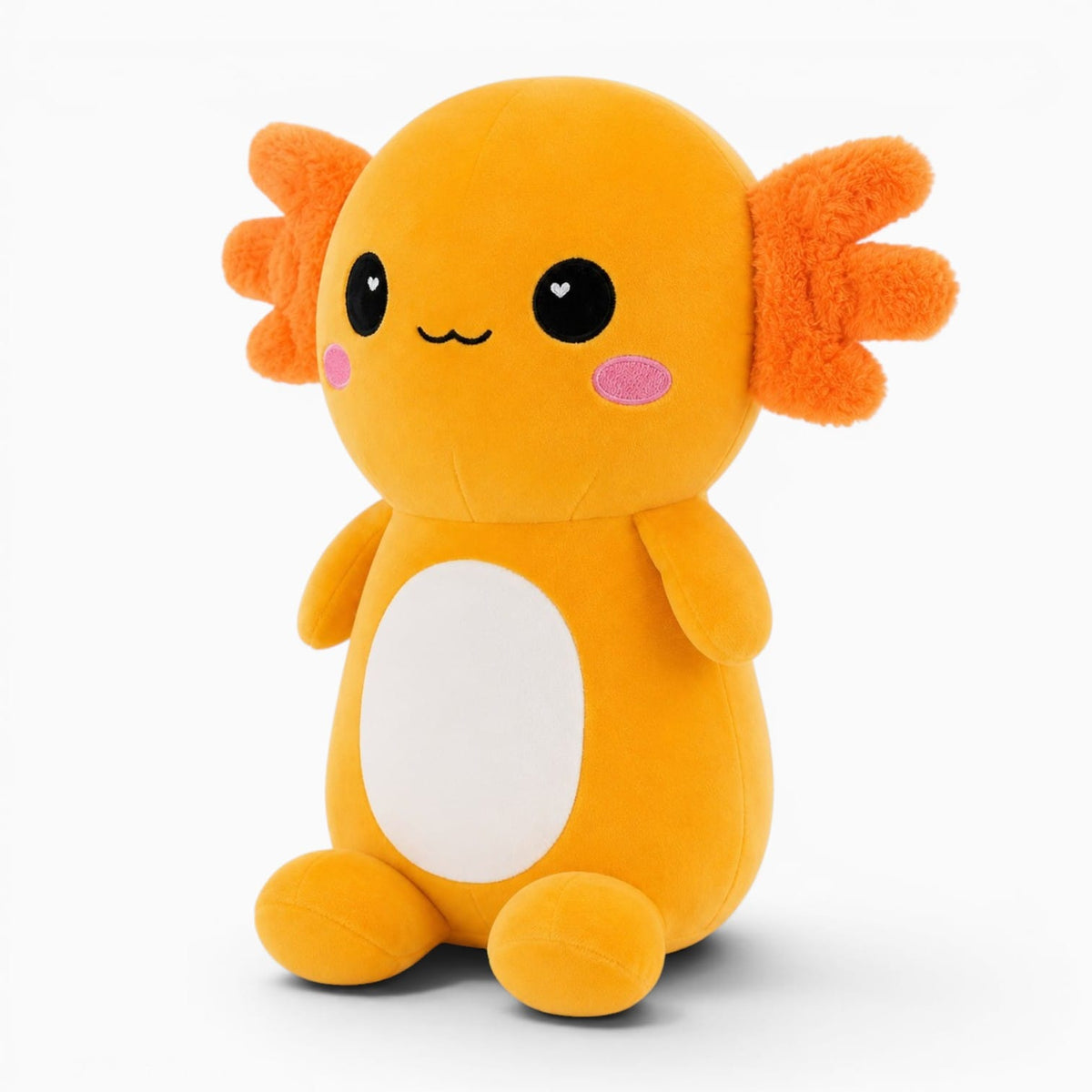 Pluschtierland Orangefarbenes Axolotl-Kuscheltier Orangefarbenes Axolotl-Kuscheltier