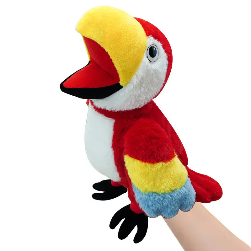 Pluschtierland Papagei Handpuppe Kuscheltier für Kinder Papagei Handpuppe Kuscheltier für Kinder