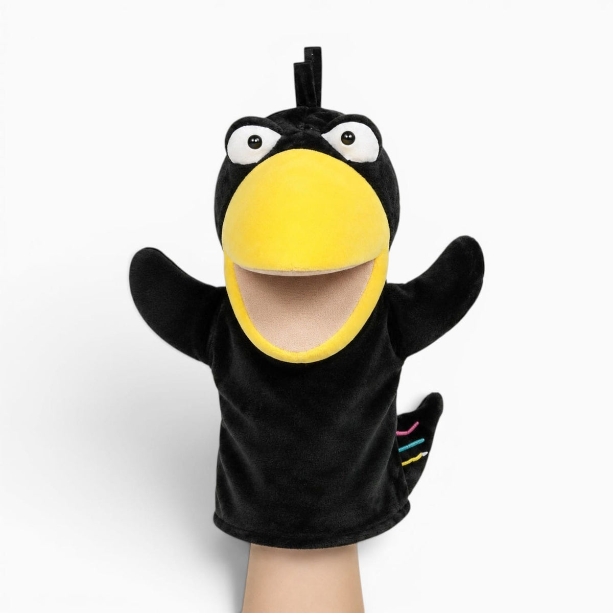 Pluschtierland Rabe Handpuppe Kuscheltier Rabe Handpuppe Kuscheltier