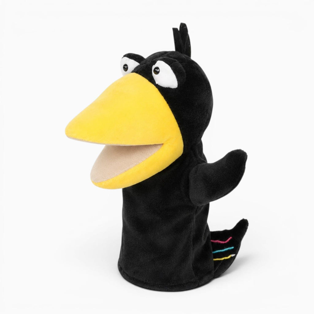 Pluschtierland Rabe Handpuppe Kuscheltier Rabe Handpuppe Kuscheltier