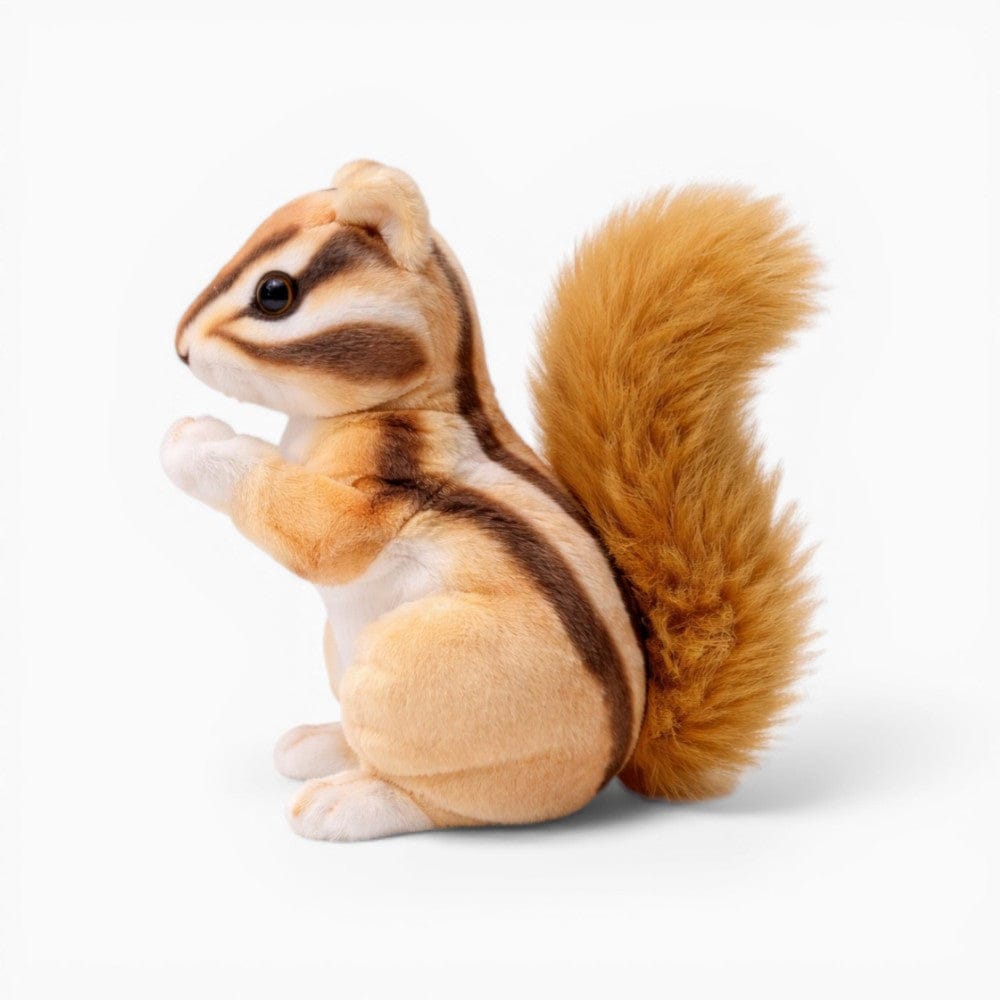 Pluschtierland Realistisches Eichhörnchen Plüschtier mit buschigem Schwanz Realistisches Eichhörnchen Plüschtier mit buschigem Schwanz