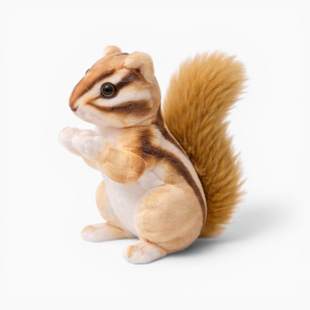 Pluschtierland Realistisches Eichhörnchen Plüschtier mit buschigem Schwanz Realistisches Eichhörnchen Plüschtier mit buschigem Schwanz