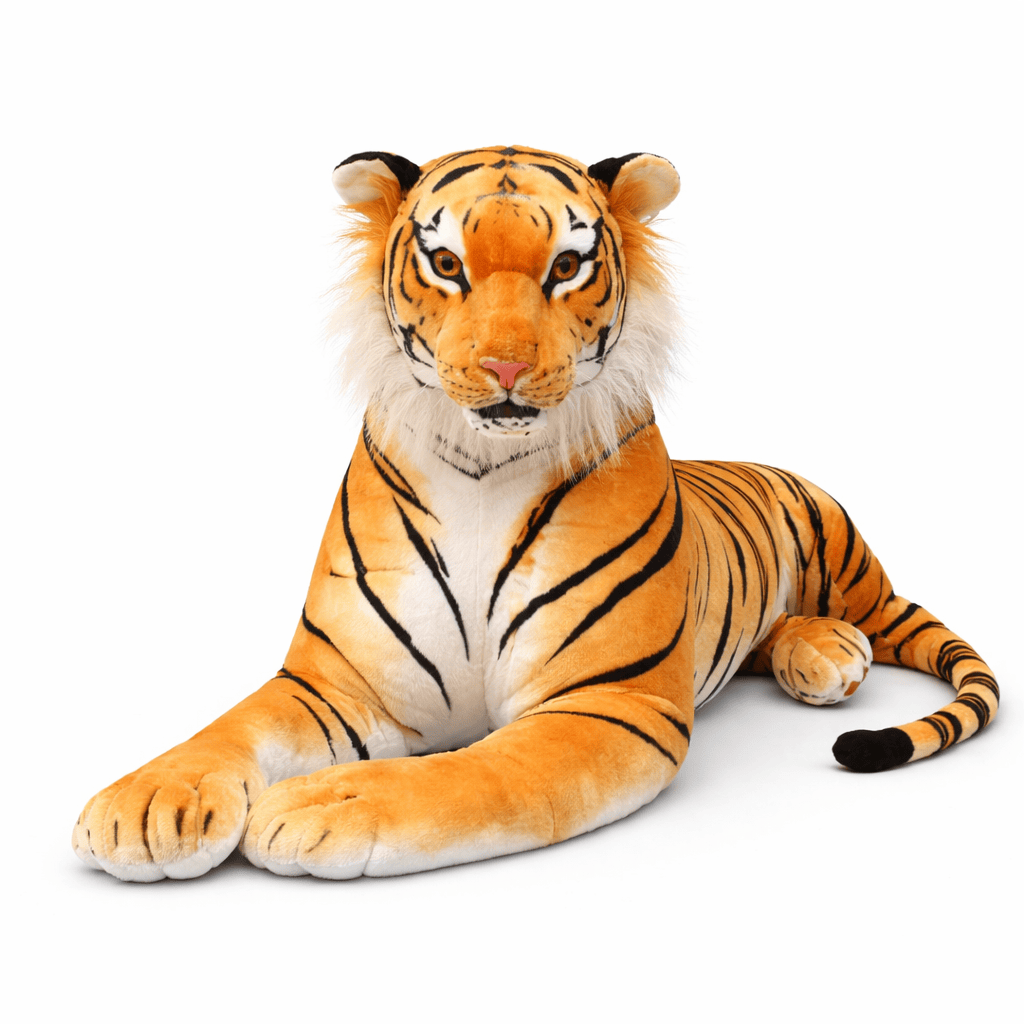 Pluschtierland Riesiges lebensechtes Tiger Kuscheltier Riesiges lebensechtes Tiger Kuscheltier