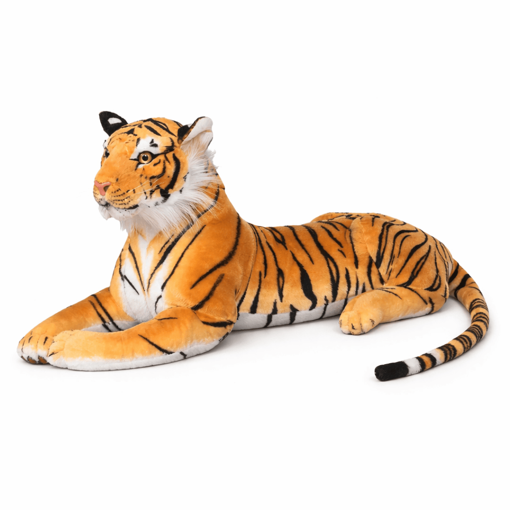Pluschtierland Riesiges lebensechtes Tiger Kuscheltier Riesiges lebensechtes Tiger Kuscheltier