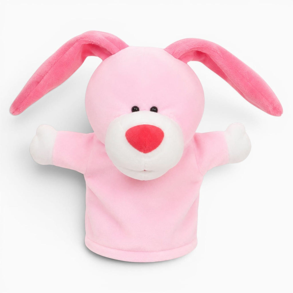 Pluschtierland Rosa Hasen Handpuppe Kuscheltier Rosa Hasen Handpuppe Kuscheltier