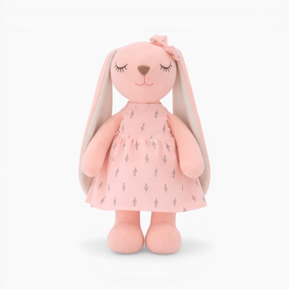 Pluschtierland Rosa Hasen Kuscheltier mit Kleid Rosa Hasen Kuscheltier mit Kleid