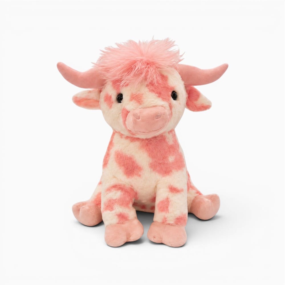 Pluschtierland Rosa Highland Kuh Plüschfigur Rosa Highland Kuh Plüschfigur