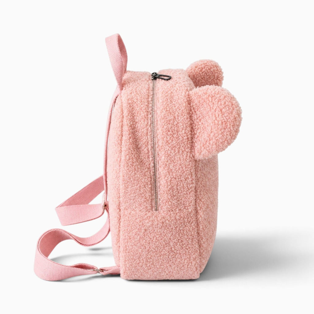Pluschtierland Rosa Plüsch-Rucksack mit Bärenohren Rosa Plüsch-Rucksack mit Bärenohren