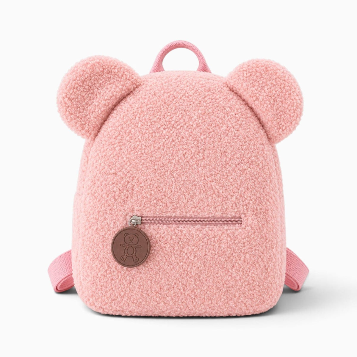 Pluschtierland Rosa Plüsch-Rucksack mit Bärenohren Rosa Plüsch-Rucksack mit Bärenohren