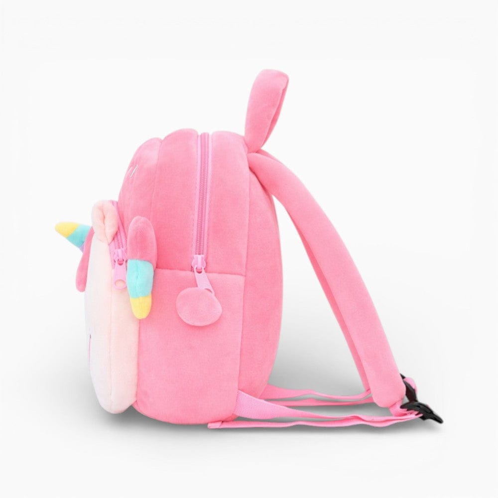 Pluschtierland Rosafarbener Einhorn-Kuscheltiersack für Kleinkinder Rosafarbener Einhorn-Kuscheltiersack für Kleinkinder
