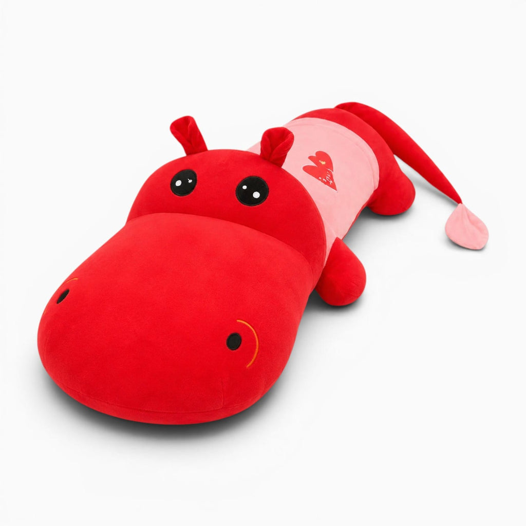 Pluschtierland Rotes Nilpferd Kuscheltier XXL Rotes Nilpferd Kuscheltier XXL