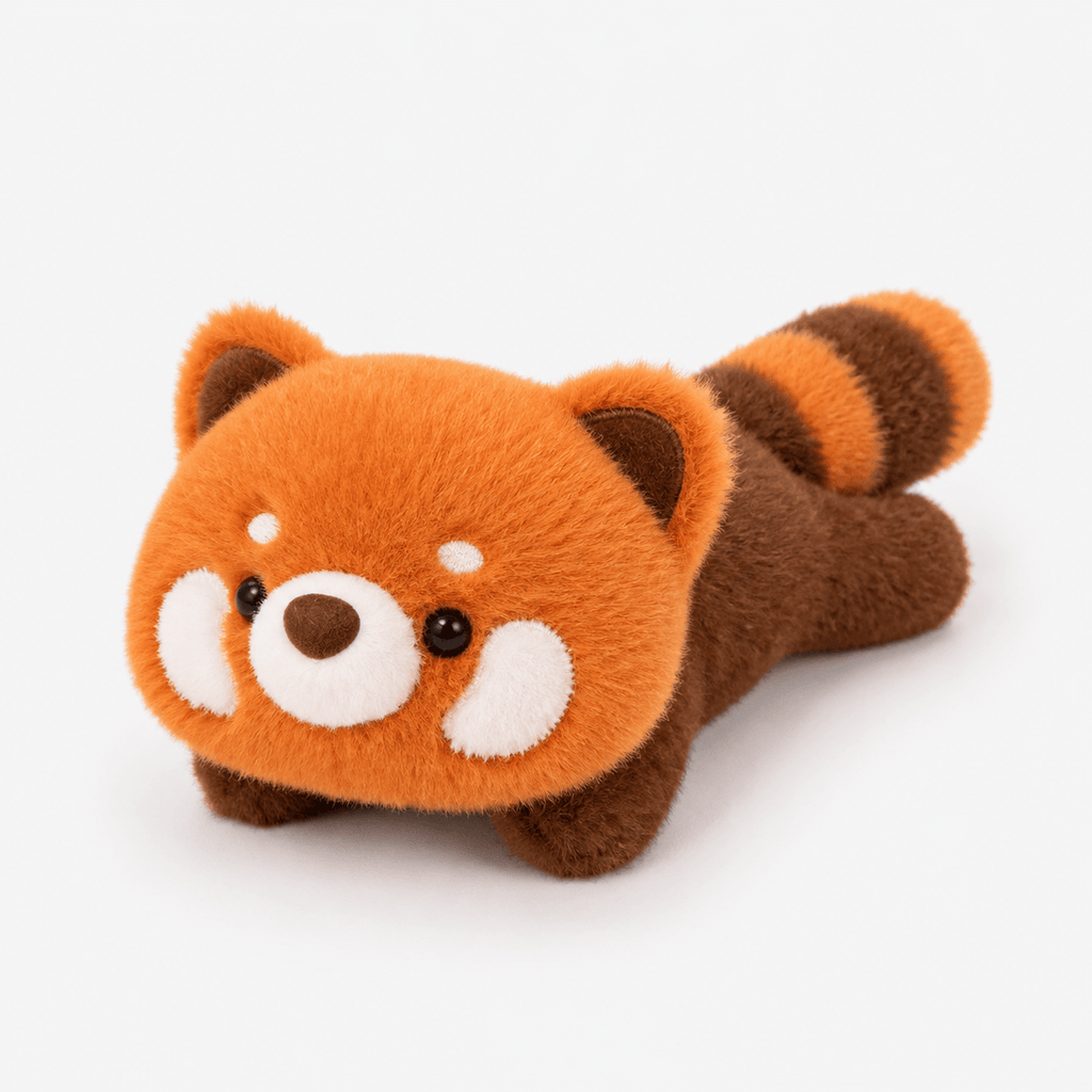 Pluschtierland Rotes und braunes Panda-Kuscheltier Rotes und braunes Panda-Kuscheltier