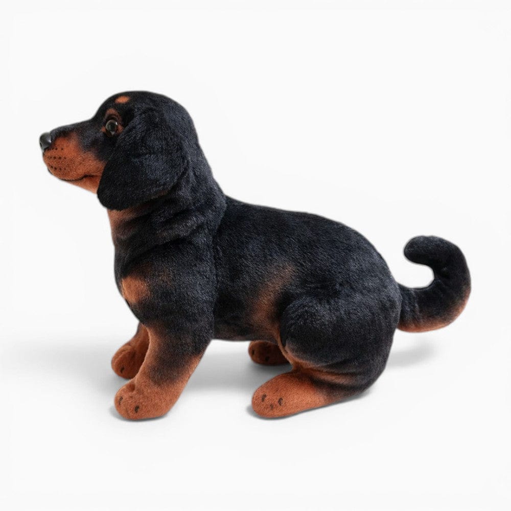 Pluschtierland Rottweiler Kuscheltier sitzend naturgetreu Rottweiler Kuscheltier sitzend naturgetreu