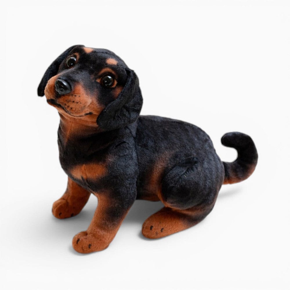 Pluschtierland Rottweiler Kuscheltier sitzend naturgetreu Rottweiler Kuscheltier sitzend naturgetreu