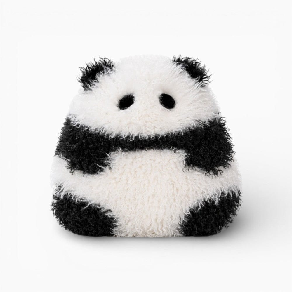 Pluschtierland Rundes Panda Kuscheltier flauschiges Kissen Rundes Panda Kuscheltier flauschiges Kissen