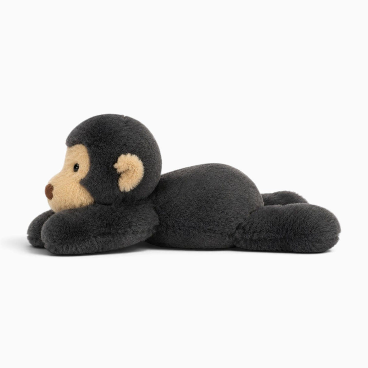 Pluschtierland Schwarz-beiges Affen-Kuscheltier Schwarz-beiges Affen-Kuscheltier