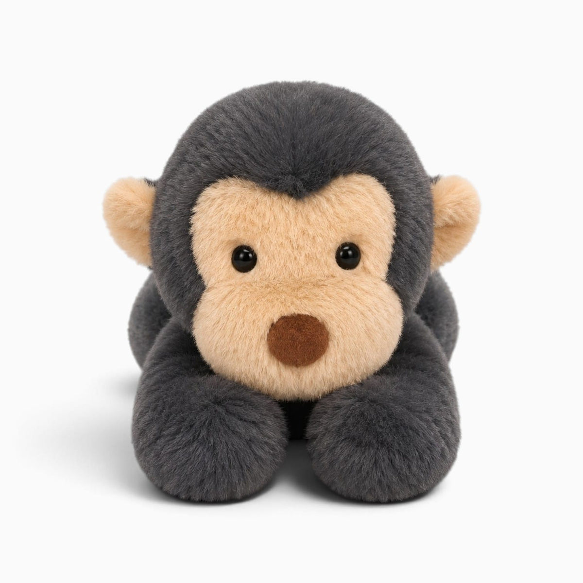 Pluschtierland Schwarz-beiges Affen-Kuscheltier Schwarz-beiges Affen-Kuscheltier