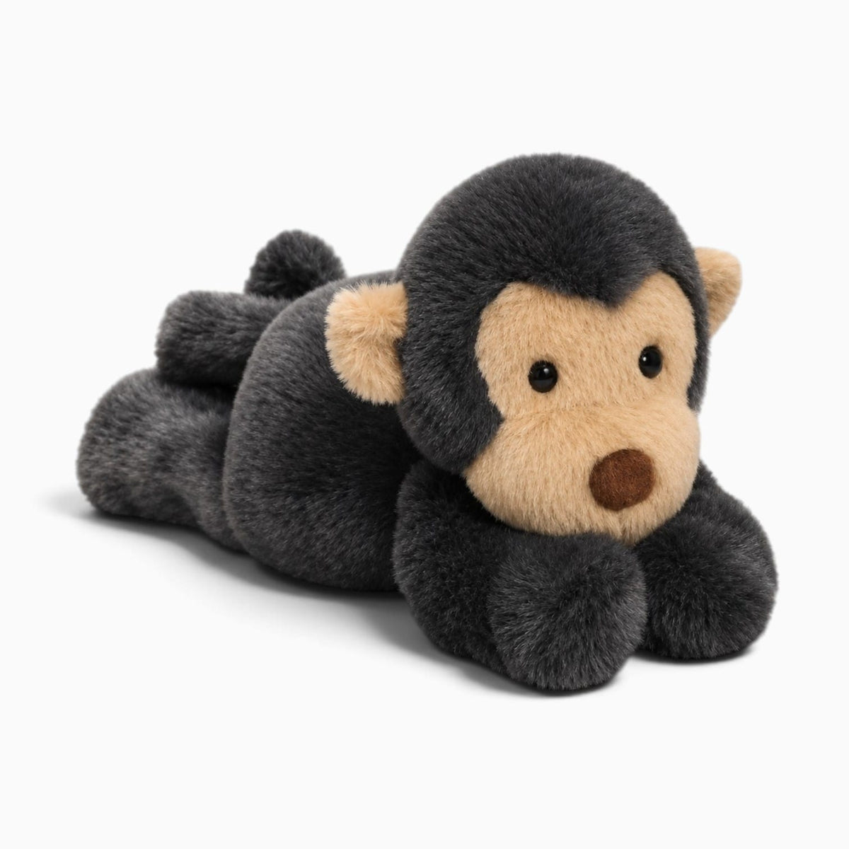 Pluschtierland Schwarz-beiges Affen-Kuscheltier Schwarz-beiges Affen-Kuscheltier