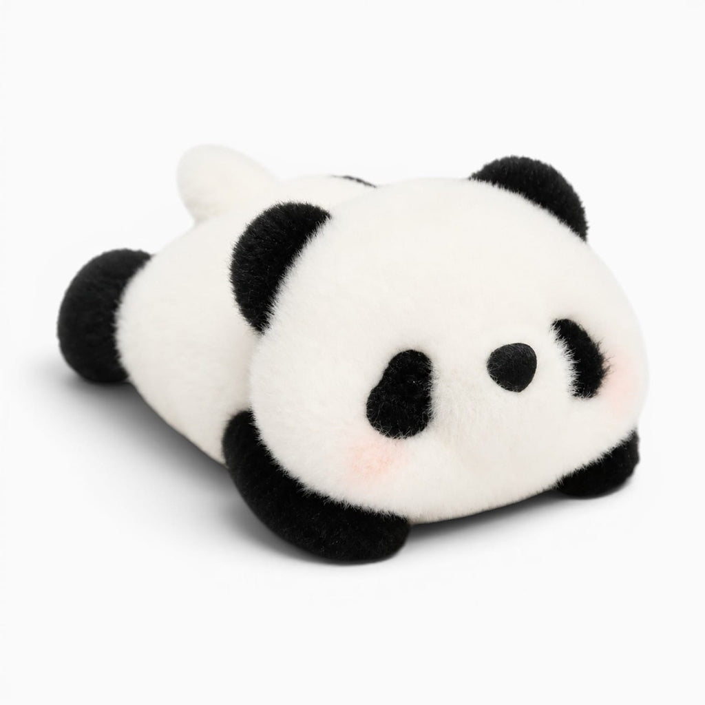 Pluschtierland Schwarz-weißes Panda-Kuscheltier Schwarz-weißes Panda-Kuscheltier