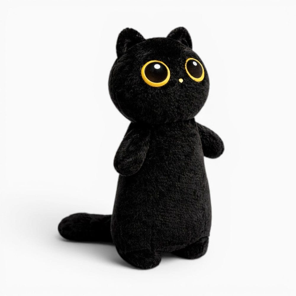 Pluschtierland Schwarze Katze Plüschkissen Kawaii Kuscheltier Schwarze Katze Plüschkissen Kawaii Kuscheltier