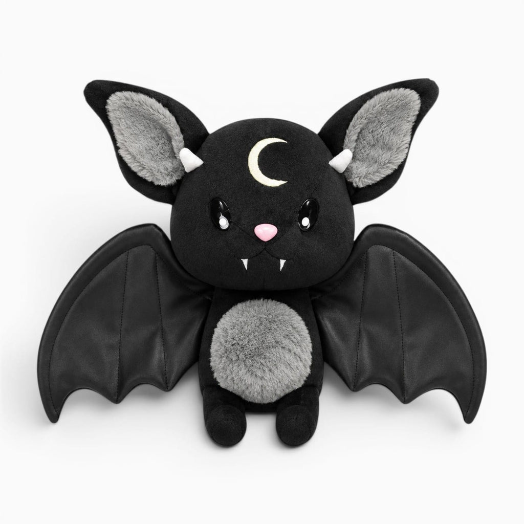 Pluschtierland Schwarzes Fledermaus-Kuscheltier Schwarzes Fledermaus-Kuscheltier
