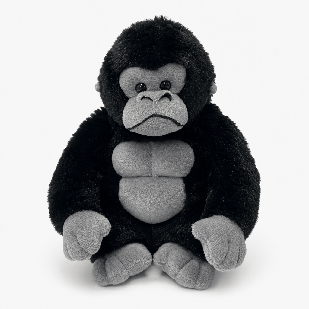 Pluschtierland Schwarzes Gorilla Kuscheltier Schwarzes Gorilla Kuscheltier