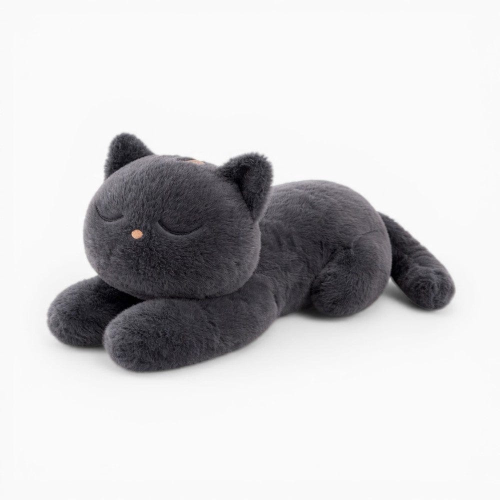 Pluschtierland Schwarzes Katze Kuscheltier weiches liegendes Schwarzes Katze Kuscheltier weiches liegendes