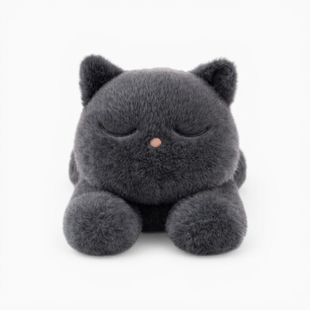 Pluschtierland Schwarzes Katze Kuscheltier weiches liegendes Schwarzes Katze Kuscheltier weiches liegendes
