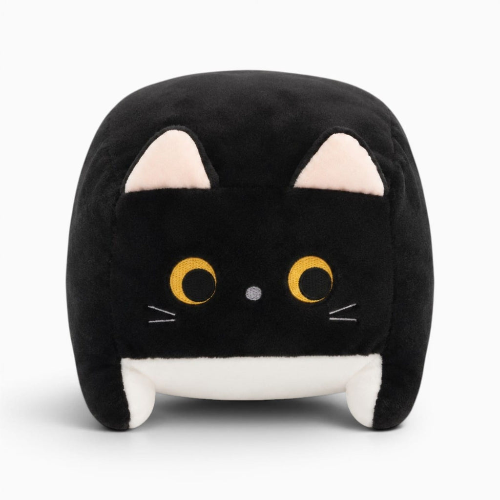 Pluschtierland Schwarzes Katzen Plüschtier Quadratisch Schwarzes Katzen Plüschtier Quadratisch