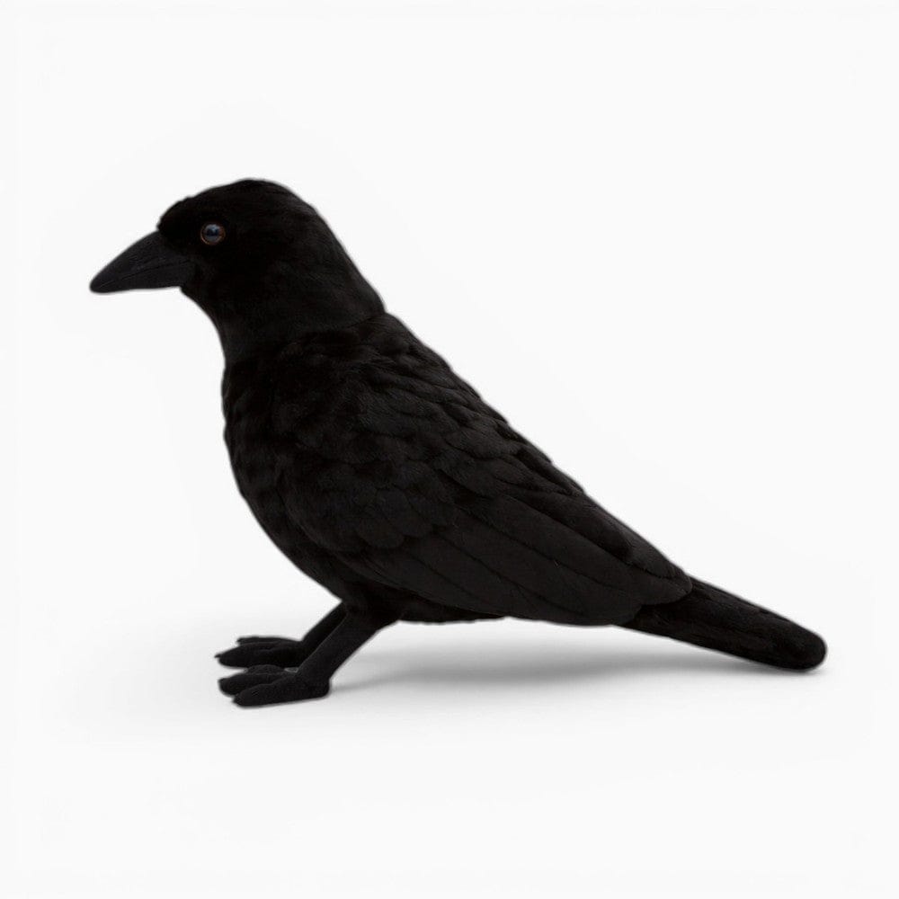 Pluschtierland Schwarzes Rabe Kuscheltier Halloween Deko Schwarzes Rabe Kuscheltier Halloween Deko