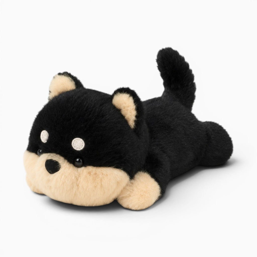 Pluschtierland Schwarzes Shiba-Inu-Kuscheltier Schwarzes Shiba-Inu-Kuscheltier