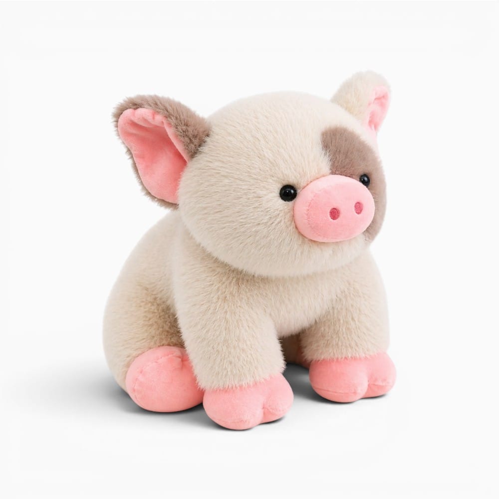 Pluschtierland Schwein Kuscheltier Beige Schwein Kuscheltier Beige