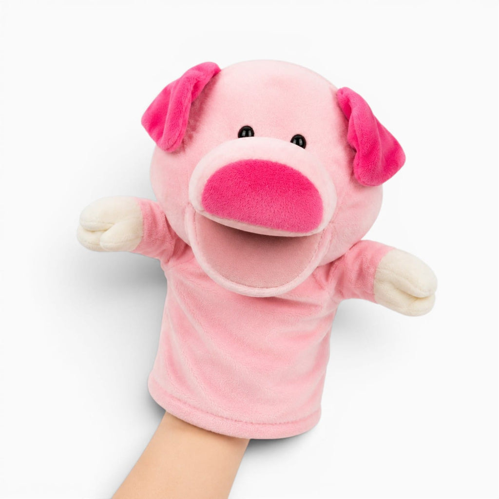 Pluschtierland Schwein Kuscheltier Handpuppe Schwein Kuscheltier Handpuppe