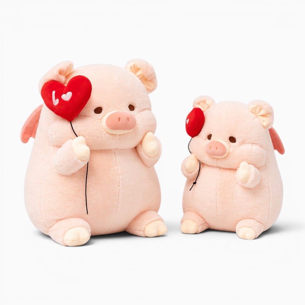 Pluschtierland Schwein Kuscheltier Rosa mit Herz Schwein Kuscheltier Rosa mit Herz