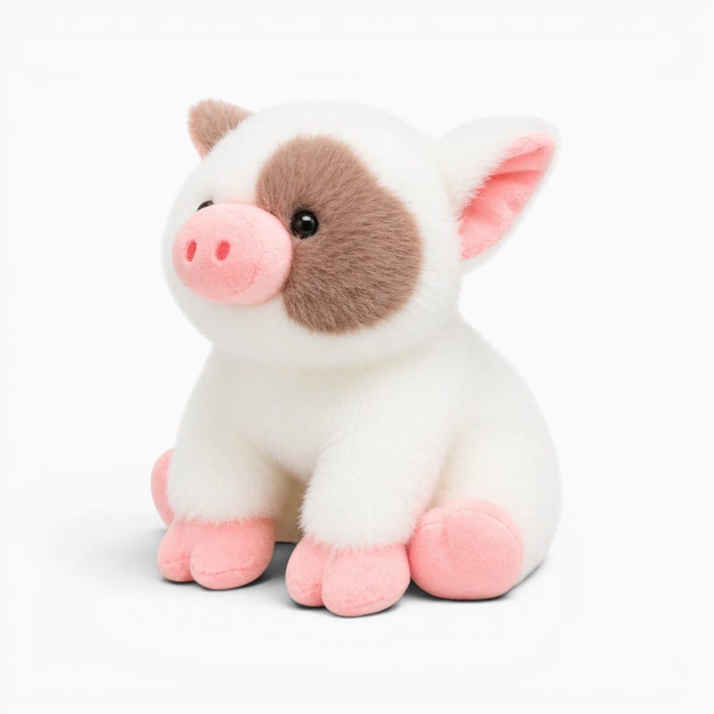 Pluschtierland Schwein Kuscheltier Weiß Schwein Kuscheltier Weiß