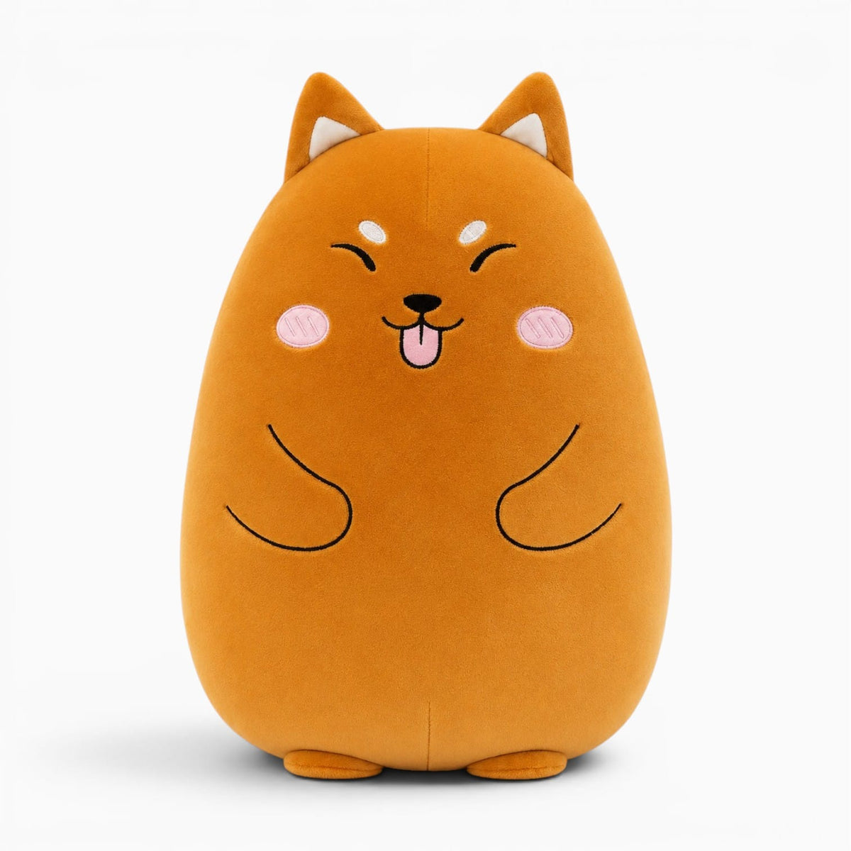 Pluschtierland Shiba-Inu-Kuscheltier mit lustigem Gesicht Shiba-Inu-Kuscheltier mit lustigem Gesicht