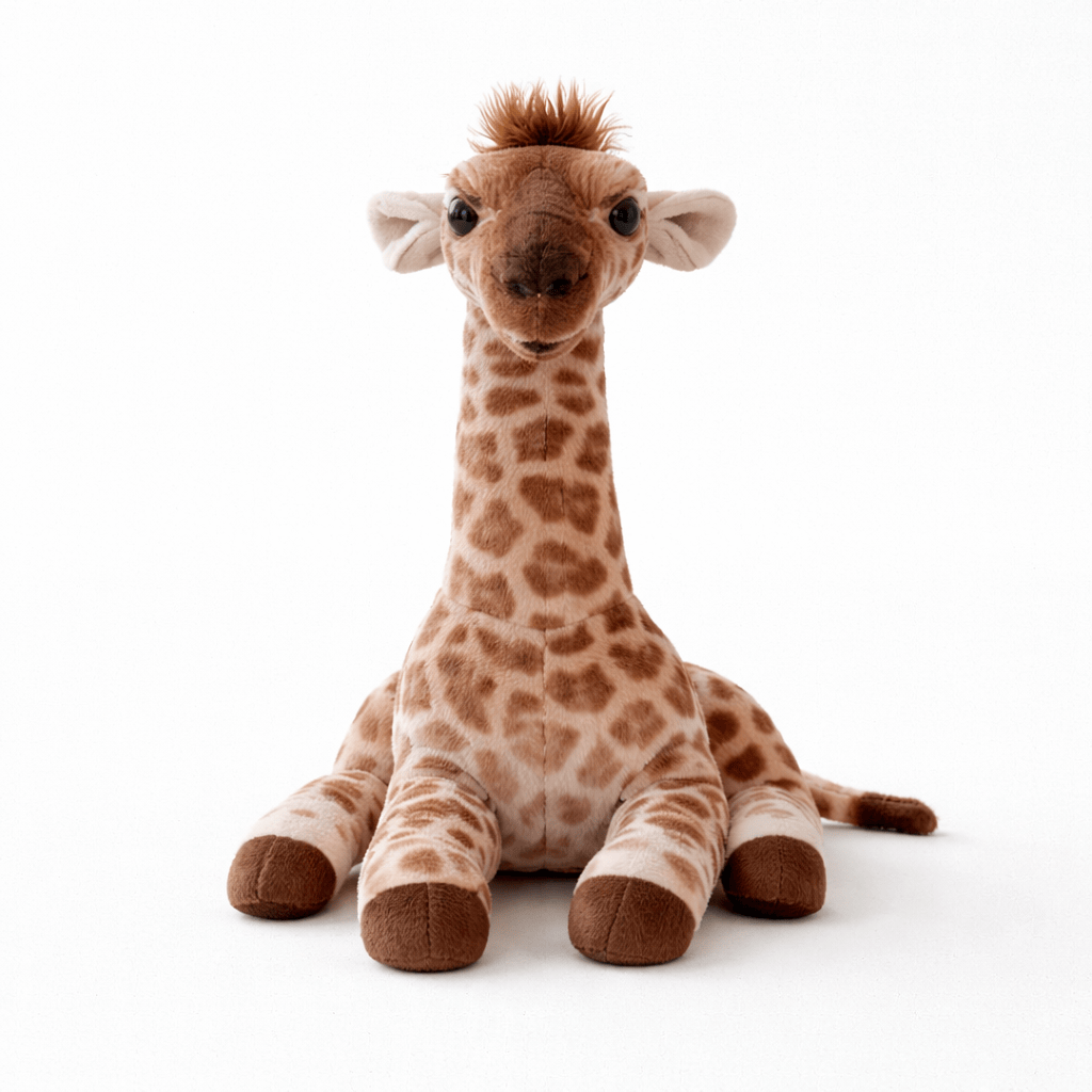 Pluschtierland Sitzendes Giraffen Kuscheltier mit langem Hals Sitzendes Giraffen Kuscheltier mit langem Hals