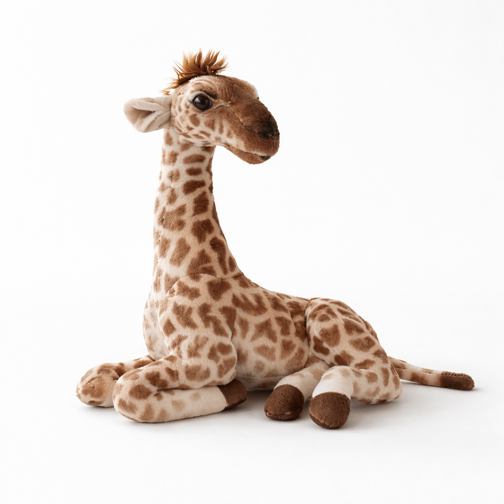 Pluschtierland Sitzendes Giraffen Kuscheltier mit langem Hals Sitzendes Giraffen Kuscheltier mit langem Hals