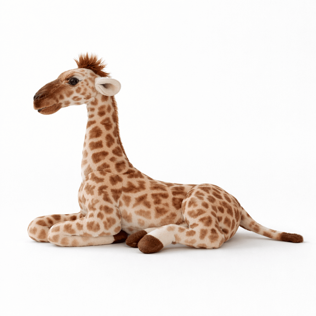 Pluschtierland Sitzendes Giraffen Kuscheltier mit langem Hals Sitzendes Giraffen Kuscheltier mit langem Hals