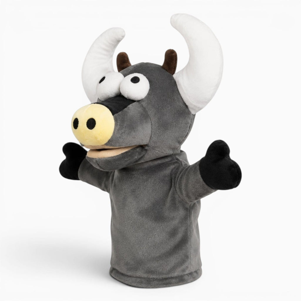Pluschtierland Stier Handpuppe Kuscheltier Stier Handpuppe Kuscheltier