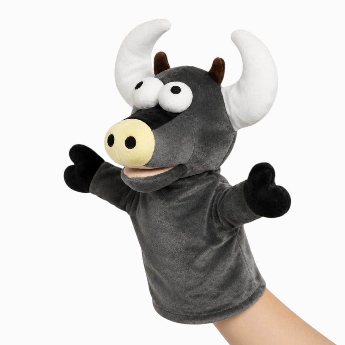 Pluschtierland Stier Handpuppe Kuscheltier Stier Handpuppe Kuscheltier