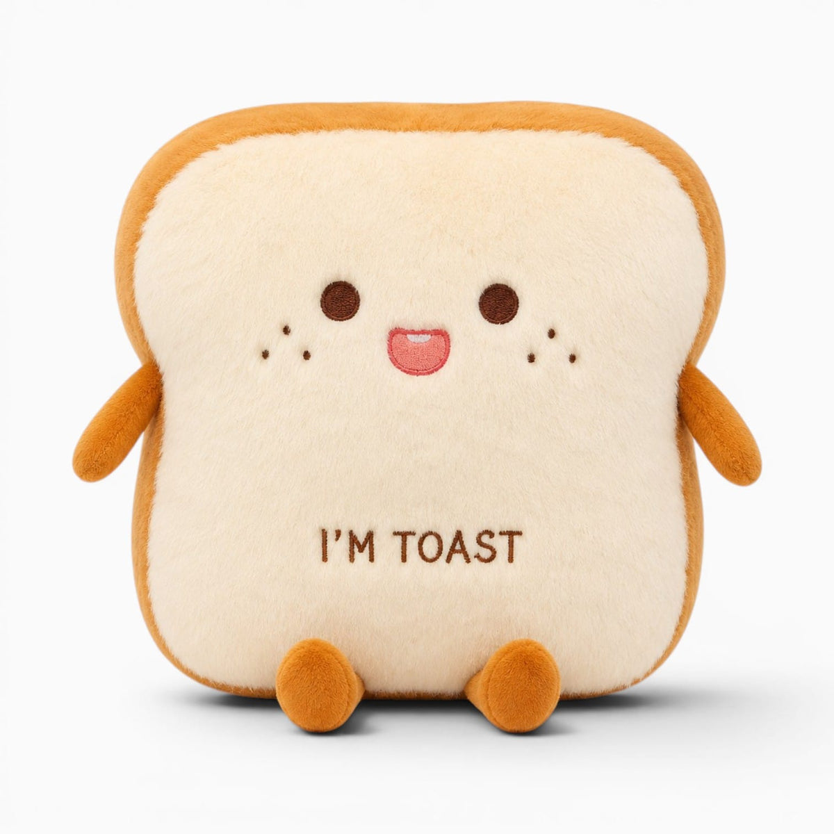 Pluschtierland Toastbrot-Kuscheltier mit Gesicht Toastbrot-Kuscheltier mit Gesicht