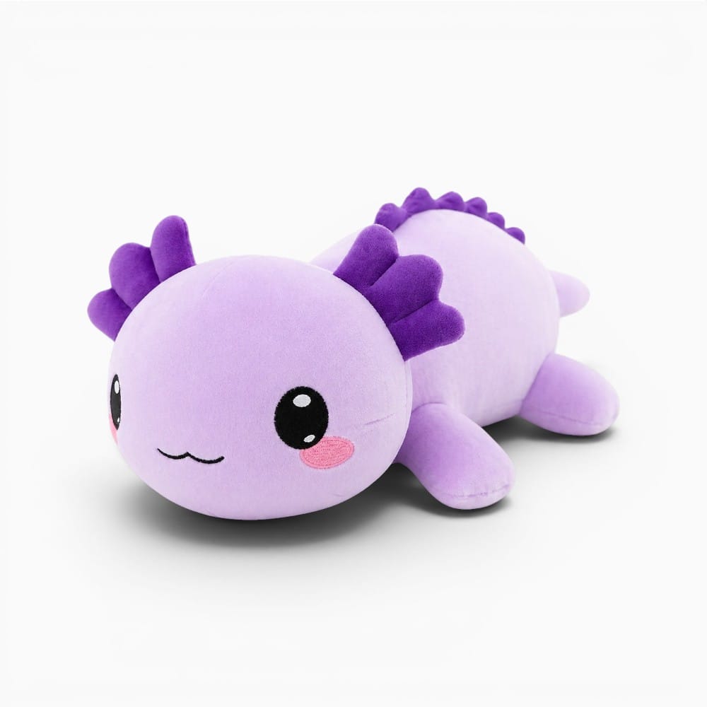 Pluschtierland Violettes Axolotl Plüschtier Kawaii Violettes Axolotl Plüschtier Kawaii